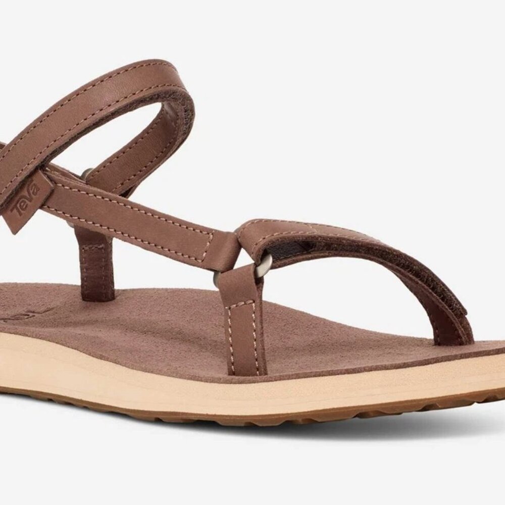 Teva Brown Leather Strappy Sandals